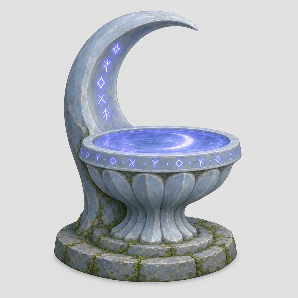 Reference image for Månebrønnen, the moonwell (reference ready)
